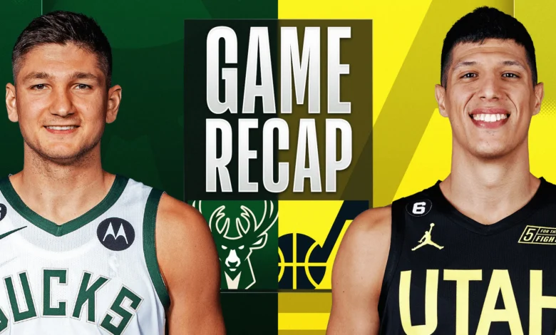 Utah jazz vs milwaukee bucks match player stats
